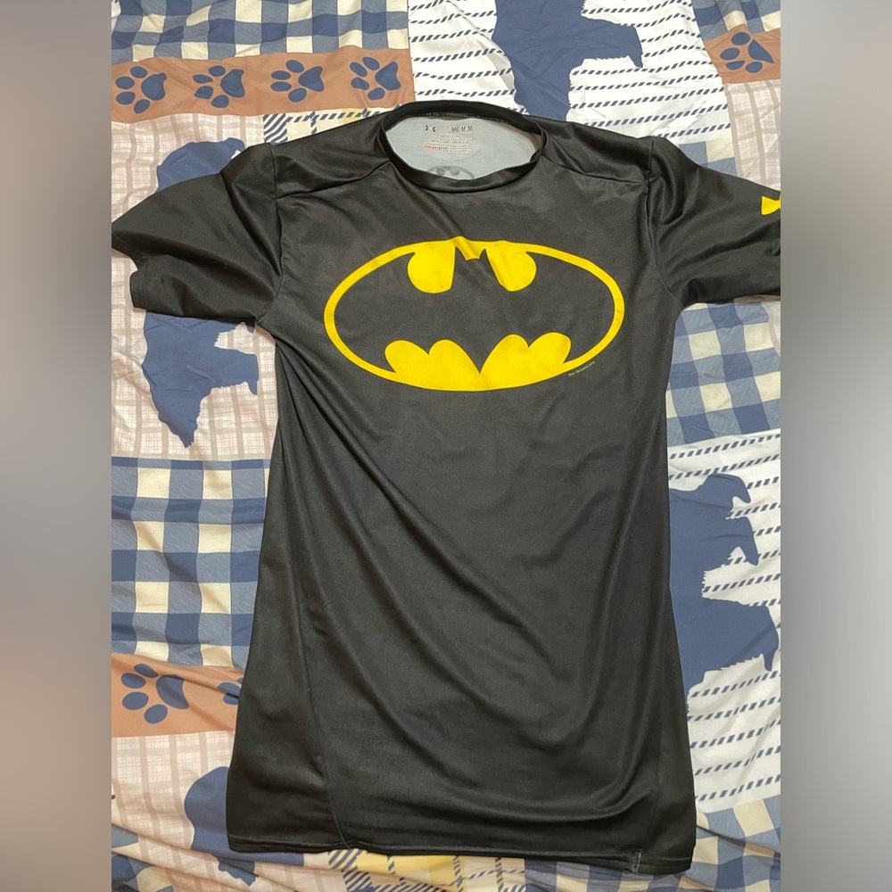 Under Armour Batman Compression Shirt Black Size Medium